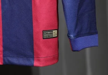14-15 Retro Player Barcelona Home Kit Long Sleeve Cheap Football Jersey Wholesale Yupoo