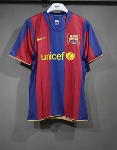 07-08 Retro Player Barcelona Home Kit Cheap Football Jersey Wholesale Yupoo