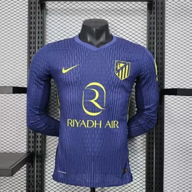 25-26 Player Long Sleeves Atletico Madrid Away S-XXL Cheap Football Jersey Wholesale Yupoo