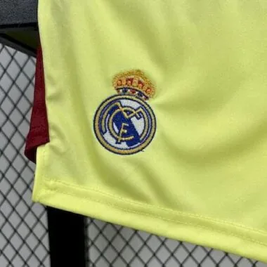 2025/26 Real Madrid jaune gardien kits enfant kits enfant maillot de football photo de l'album 6