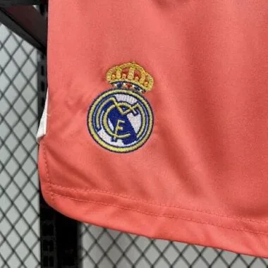 25-26 Real Madrid Orange Goalkeeper Kid Kits Cheap Football Jersey Wholesale Yupoo