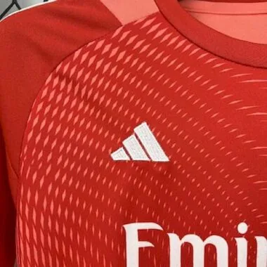 25-26 Real Madrid Orange Goalkeeper Kid Kits Cheap Football Jersey Wholesale Yupoo