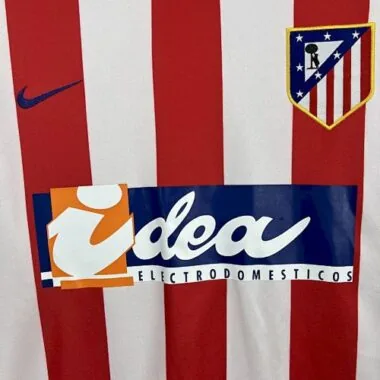 02-03 Atletico Madrid Home Retro Kit Vintage Shirt Cheap Football Jersey Wholesale Yupoo
