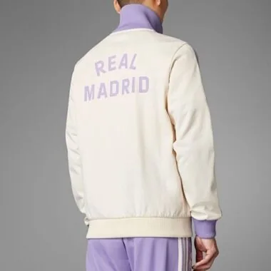 25-26 Real Madrid Long Sleeve Training Suit Purple & White Cheap Soccer Jerseys Yupoo