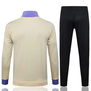 25-26 Real Madrid Long Sleeve Training Suit Purple & Black Cheap Soccer Jerseys Yupoo