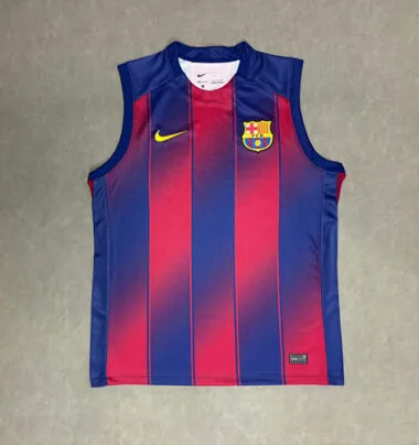 25-26 Barcelona Home Training Soccer Vest Yupoo