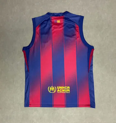 25-26 Barcelona Home Training Soccer Vest Yupoo