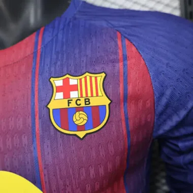 25-26 Player Barcelona Home Long Sleeve Kit S-4XL Football Jersey