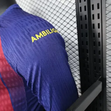 25-26 Player Barcelona Home Long Sleeve Kit S-4XL Football Jersey