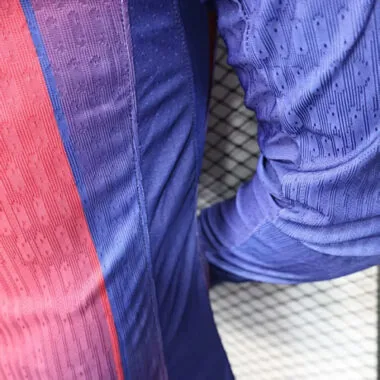 25-26 Player Barcelona Home Long Sleeve Kit S-4XL Football Jersey