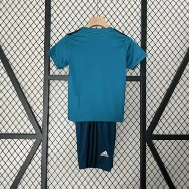17-18 Retro Kids Real Madrid Second Away Kit