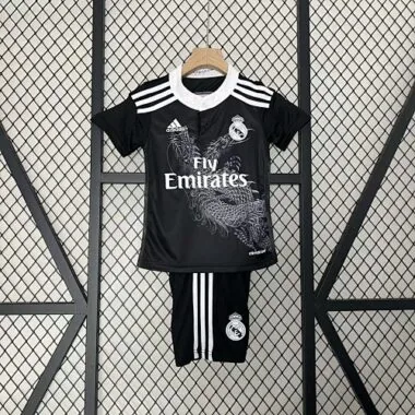 14-15 Retro Kids Real Madrid Second Away Kit