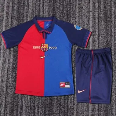 1899-1999 Retro Kids Barcelona Centenary Kit
