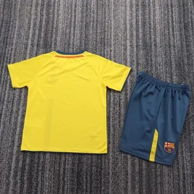 08-09 Retro Kids Barcelona Away Kit