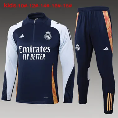 24-25 Real Madrid Kids Long Sleeve Training Suit Yupoo