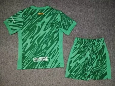 24-25 Barcelona Goalkeeper Kids Soccer Jerseys Yupoo
