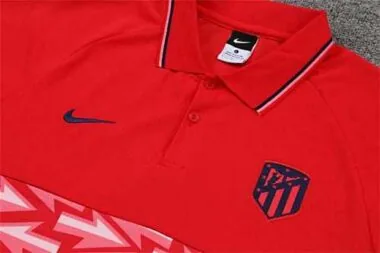 Atletico Madrid Polo red chest print