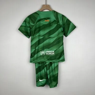 23-24 Barcelona Kids goalkeeper green size 16-28