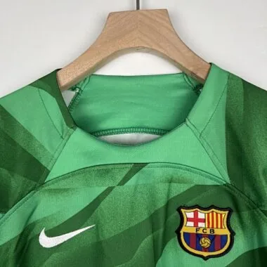 23-24 Barcelona Kids goalkeeper green size 16-28