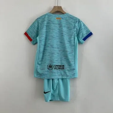 23-24 kids Barcelona third away size 16-28 Cheap Football Kit