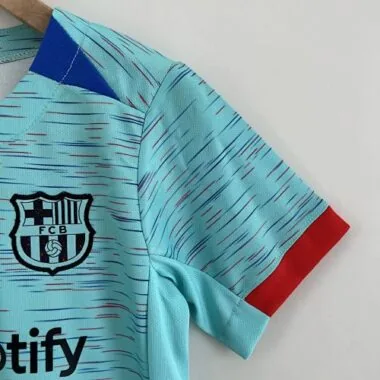 23-24 kids Barcelona third away size 16-28 Cheap Football Kit