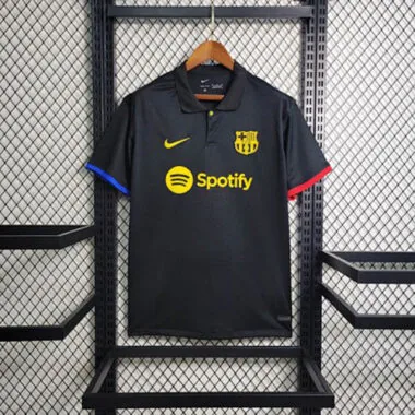 POLO Barcelona black Cheap Soccer Jerseys