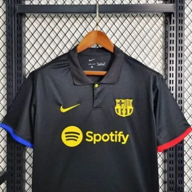 POLO Barcelona black Cheap Soccer Jerseys
