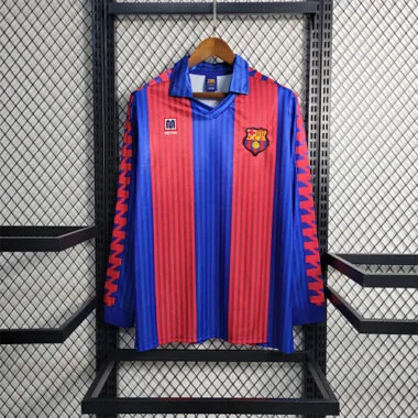 91-92 Barcelona home Long Sleeve