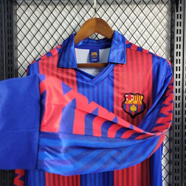 91-92 Barcelona home Long Sleeve