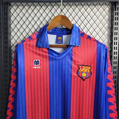 91-92 Barcelona home Long Sleeve