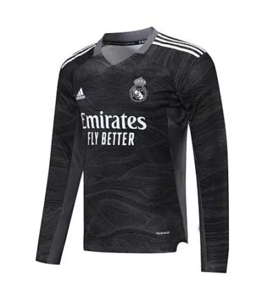 21-22 Real Madrid black goalkeeper long sleeve