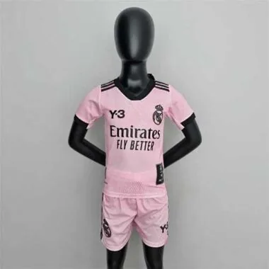 22-23 Real Madrid Y3 pink kids kit