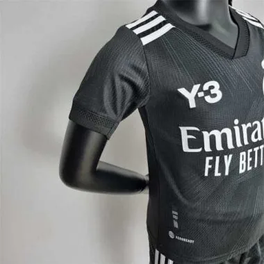 22-23 Real Madrid Y3 black kids kit