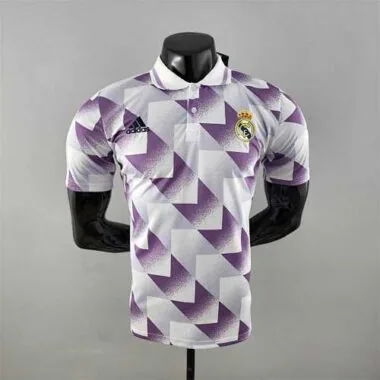 22-23 Real Madrid POLO morado y blanco