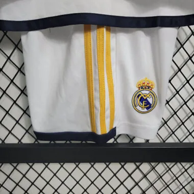 23-24 Real Madrid Home Kids Long Sleeve Kits Soccer Jerseys Yupoo