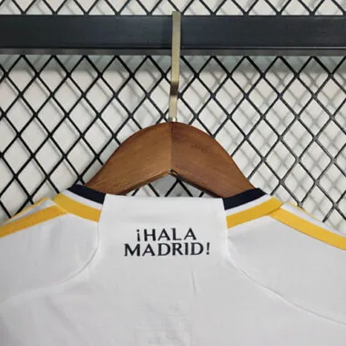 23-24 Real Madrid Home Kids Long Sleeve Kits Soccer Jerseys Yupoo