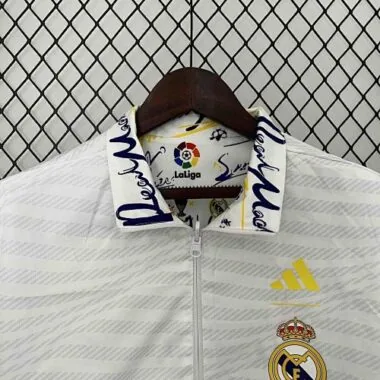 23-24 Real Madrid Trench Coat Reversible Windbreaker Double-Sides Jacket