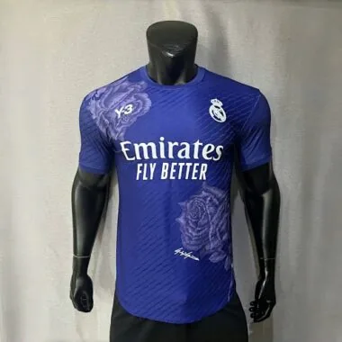 23-24 Real Madrid Y3 Blue Kit Player Version Shirt