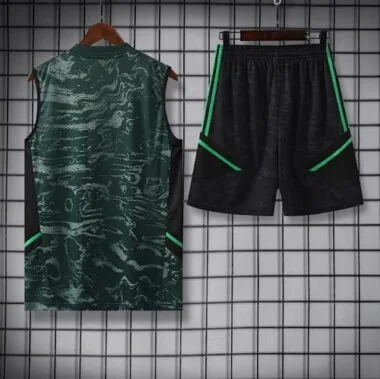 23-24 Real Madrid Training Vest Suits Green Sleeveless Kit