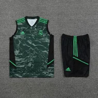 23-24 Real Madrid Training Vest Suits Green Sleeveless Kit