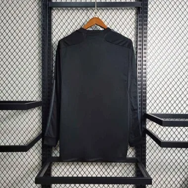 23-24 Real Madrid Third Kit Long Sleeve Black Shirt