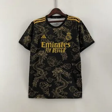 23-24 Real Madrid Special Edition Kit Golden Dragon Shirt