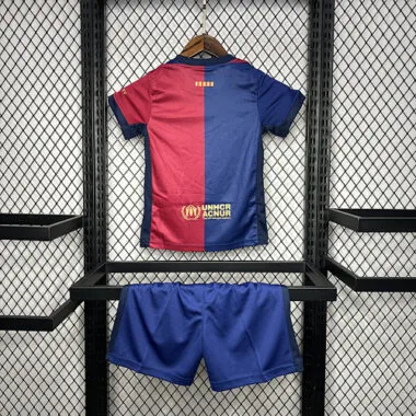 24-25 Barcelona Home Kid Kits Youth Apparels