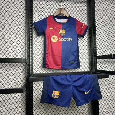 24-25 Barcelona Home Kid Kits Youth Apparels