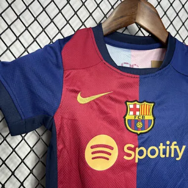 24-25 Barcelona Home Kid Kits Youth Apparels