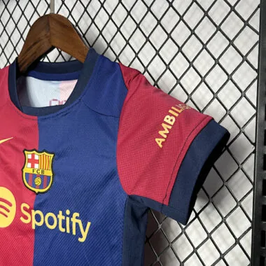 24-25 Barcelona Home Kid Kits Youth Apparels