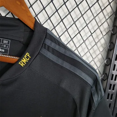 23-24 Real Madrid Third Kit Black Shirt