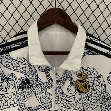 23-24 Real Madrid Reversible Dragon Windbreaker White