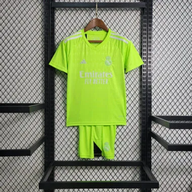 23-24 Real Madrid Kids Green Goalkeeper Kits