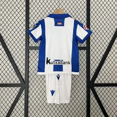 24-25 Real Sociedad Home Kid Kits Youth Apparels